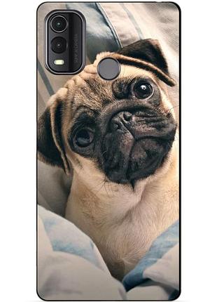 Силіконовий чохол бампер для nokia g11 plus з малюнком фото мопс