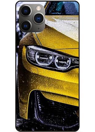 Силиконовый чехол бампер для iphone 11 pro с рисунком bmw бмв машина авто