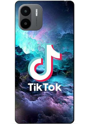 Силиконовый бампер чехол для xiaomi redmi a1/a2 с рисунком tik tok