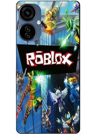 Силіконовий чохол бампер для tecno camon 19 neo з картинкою roblox роблокс