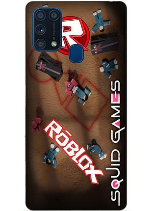 Силіконовий бампер чохол для samsung m31 galaxy m315f roblox гра в кальмара