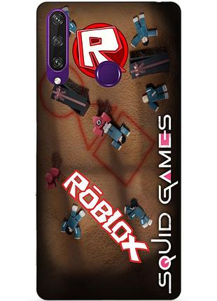 Силіконовий чохол бампер для huawei y6p roblox гра в кальмара