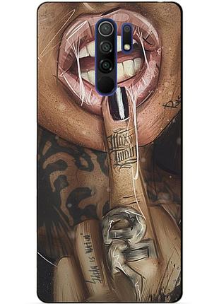 Силіконовий бампер чохол для xiaomi redmi 9 з малюнком swag
