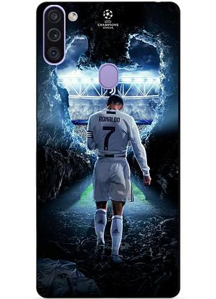 Силіконовий бампер чохол для samsung m11 з малюнком ronaldo