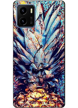 Силіконовий бампер чохол для vivo y15s з малюнком ананас