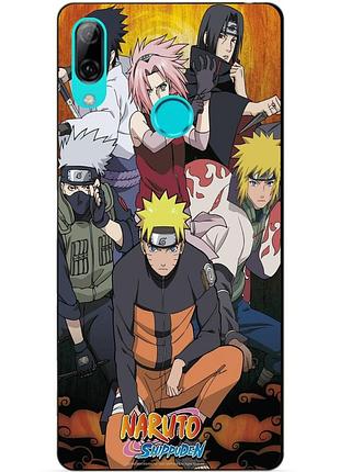 Силиконовый чехол бампер для huawei p smart 2019 с рисунком naruto