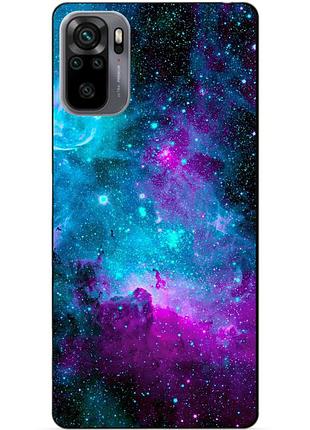 Силіконовий бампер чохол для xiaomi redmi note 10s з малюнком галактика