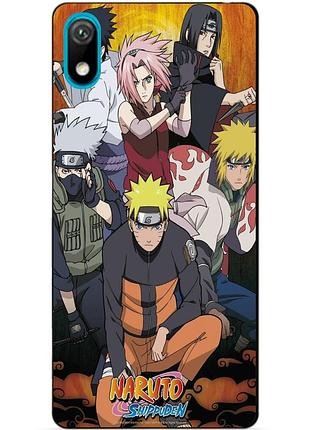 Силиконовый бампер чехол для huawei y5 2019 с рисунком naruto