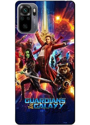 Силіконовий бампер чохол для xiaomi redmi note 10 / note 10s з картинкою стражі галактики