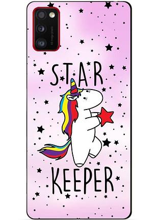Силіконовий бампер чохол для samsung a41 galaxy a415f з малюнком поні єдиноріг