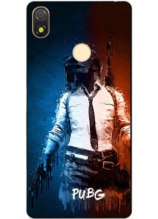 Силіконовий бампер чохол для tecno pop 3 з малюнком pubg