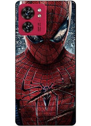 Силиконовый чехол бампер для motorola edge 40 человек паук spider man