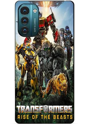 Силиконовый чехол бампер для nokia g11 звероботы трансформеры transformers