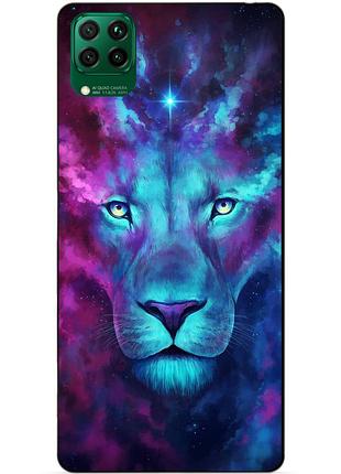 Силиконовый чехол бампер для huawei p40 lite с рисунком космический лев
