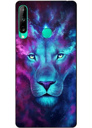 Силіконовий чохол бампер для huawei p40 lite e з малюнком космічний лев