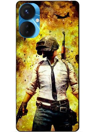 Силіконовий бампер чохол для tecno spark 9 pro з малюнком пабг pubg