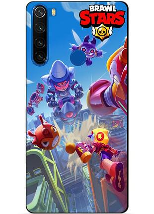 Силиконовый чехол бампер для xiaomi redmi note 8t лето с монстрами