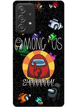 Чехол силиконовый бампер для samsung a32 с рисунком among us амонг ас