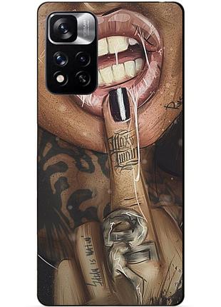 Силиконовый чехол бампер для xiaomi redmi note 11 pro plus 5g с рисунком swag