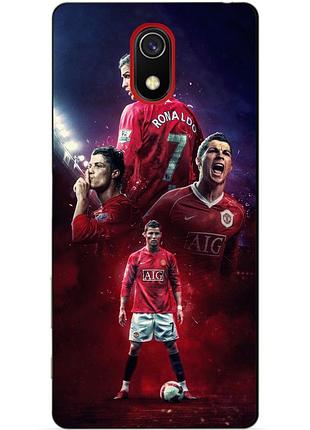 Силиконовый бампер чехол для xiaomi redmi 8a с рисунком ronaldo mu