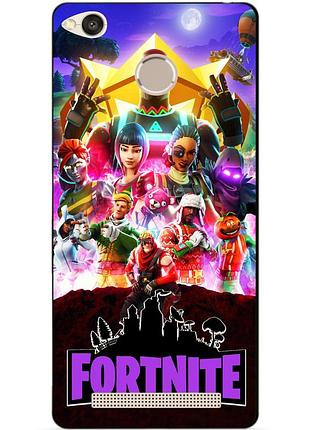 Силіконовий бампер чохол для xiaomi redmi 3s з малюнком fortnite фортнайт