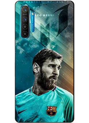 Силиконовый чехол бампер для realme x2 с рисунком messi leo