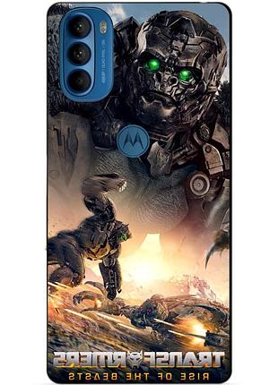 Силіконовий чохол бампер для motorola moto g41 з малюнком ейплінк зверобати трансформери transformers