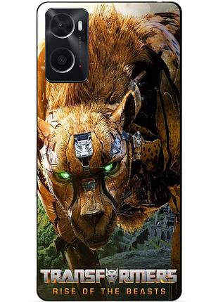 Силиконовый бампер чехол для oppo a76 / a96 c рисунком читор звероботы transformers трансформеры