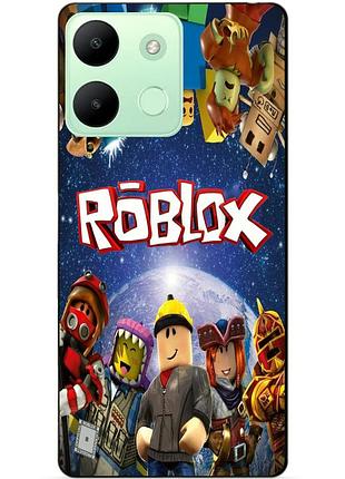 Чехол силиконовый бампер для infinix smart 7 hd с рисунком роблокс roblox