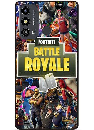 Силіконовий чохол бампер для zte blade a53 гра fortnite фортнайт