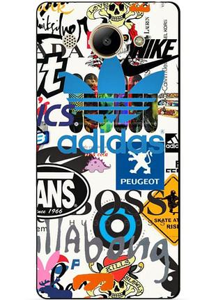 Силіконовий чохол для huawei y3 2017 з малюнком adidas