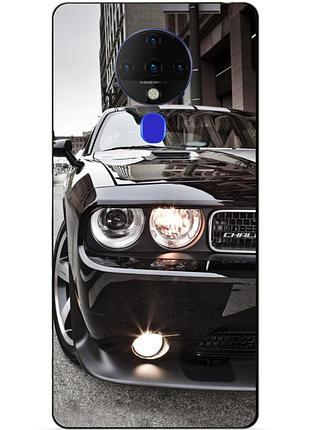 Силіконовий бампер чохол для tecno spark 6 з малюнком dodge