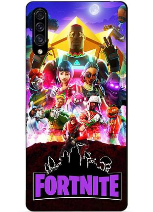 Силиконовый бампер чехол для samsung a30s 2019 galaxy a307f с рисунком fortnite