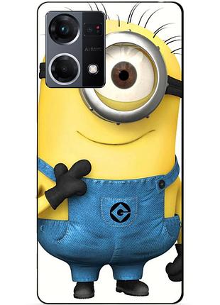 Силіконовий чохол бампер для oppo reno 7 з малюнком міньйон кевін minion