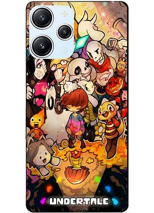 Силиконовый бампер чехол для xiaomi redmi 12 рисунок андертейл undertale