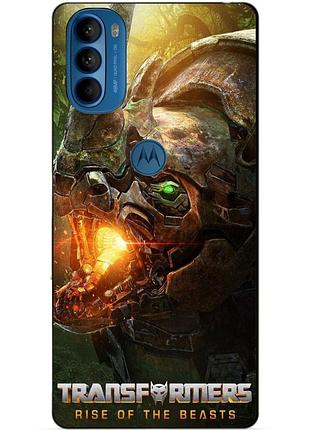 Силіконовий чохол бампер для motorola moto g41 з малюнком райнокс зверобати трансформери transformers