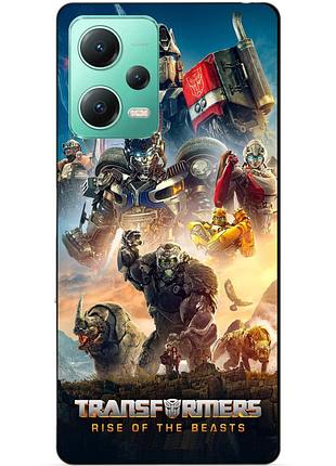 Силіконовий чохол бампер для xiaomi redmi note 12 5g з картинкою звіробої трансформери transformers