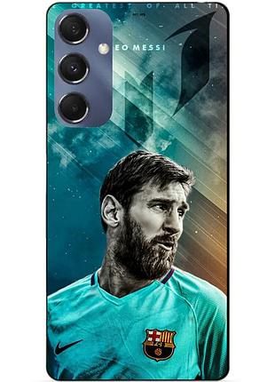 Силіконовий чохол бампер для samsung m34 5g з малюнком leo messi мессі