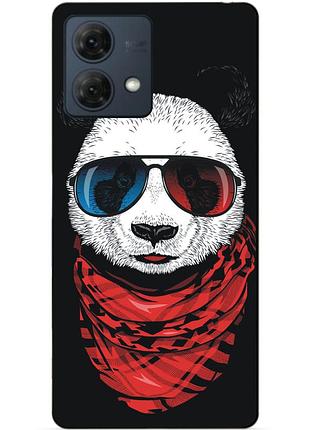 Силиконовый чехол бампер для motorola moto g84 с рисунком панда