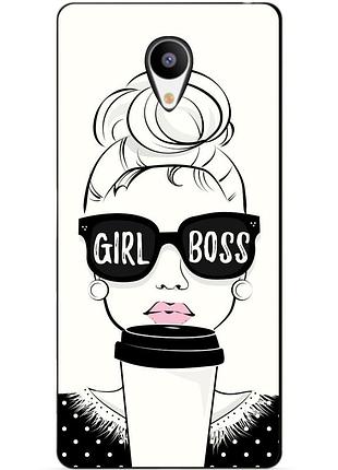 Бампер силіконовий чохол для meizu m3s з малюнком girl boss