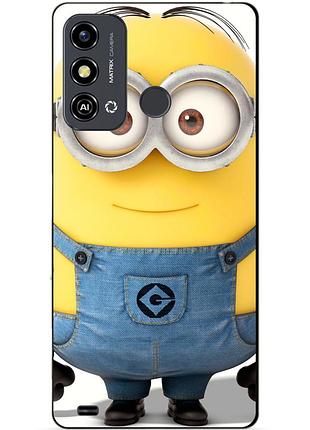 Силіконовий чохол бампер для zte blade a53 з малюнком міньйон стюарт minion