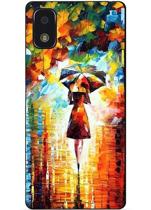 Силіконовий чохол бампер для zte blade l210 з малюнком прогулянка
