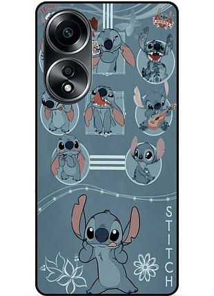 Силіконовий бампер чохол для oppo a58 з картинкою стіч stitch