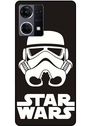Силіконовий бампер чохол для oppo reno 7 з малюнком зіркові війни star wars зоряні війни