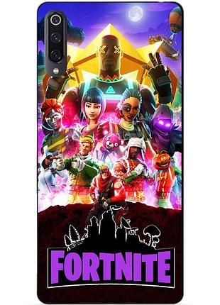Силіконовий бампер чохол для xiaomi mi 9 з малюнком fortnite фортнайт