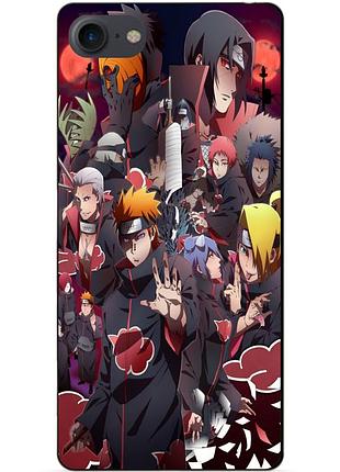 Силиконовый чехол бампер для iphone se 3 2022 с рисунком наруто naruto аниме
