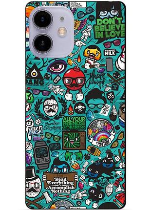 Силіконовий чохол бампер для iphone 11 з малюнком стикери