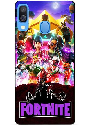 Силиконовый бампер чехол для samsung a40 2019 galaxy a405f с рисунком fortnite