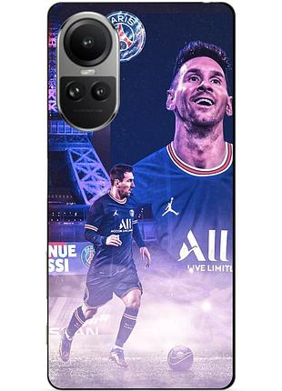 Силіконовий чохол бампер для oppo reno 10 з малюнком messi psg мессі