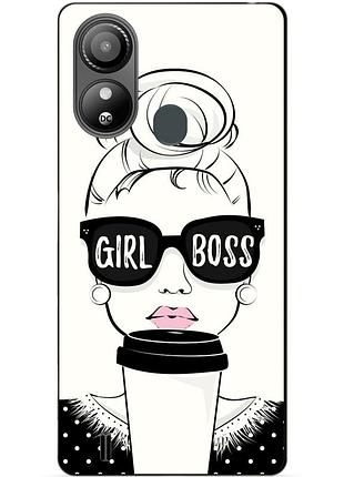 Силіконовий чохол бампер для zte blade l220 з малюнком girl boss
